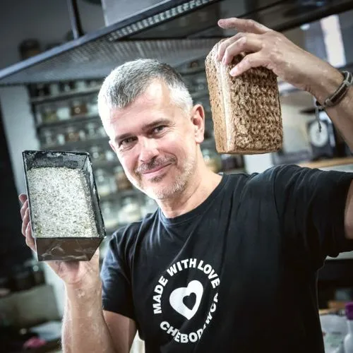 Arek Andrzejewski - prowadzący kurs piekarski